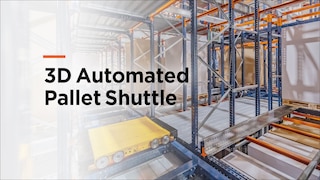 Automātiskās Pallet Shuttle 3D, pilnīgs automatizācijas risinājums augsta blīvuma uzglabāšanas iespēju