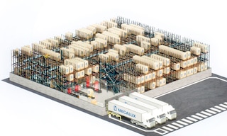 Automātiskās pallet shuttle 3D nodrošina ātru preču apriti, tādējādi paātrinot noliktavas darbības Automātiskās pallet shuttle 3D nodrošina ātru preču apriti, tādējādi paātrinot noliktavas darbības