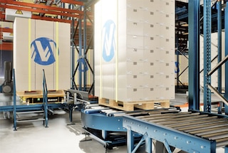 Automātiskās pallet shuttle 3D paātrina kravu pārvaldību noliktavās ar ātru preču apriti Automātiskās pallet shuttle 3D paātrina kravu pārvaldību noliktavās ar ātru preču apriti