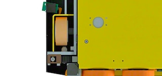 Shuttle 3D konstrukcija ietver 4 eju gaitas riteņus