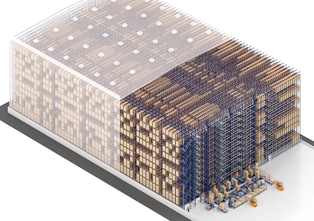 Ar Four Way Pallet Shuttle var optimizēt telpas izmantošanu un palielināt kapacitāti