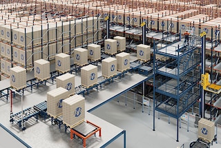 4-Way Pallet Shuttle paātrina kravu pārvaldību noliktavās ar ātru preču apriti