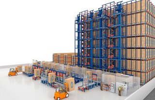 Pallet shuttle ar pārvietošanas ratiem būtiski paaugstina noliktavas produktivitāti