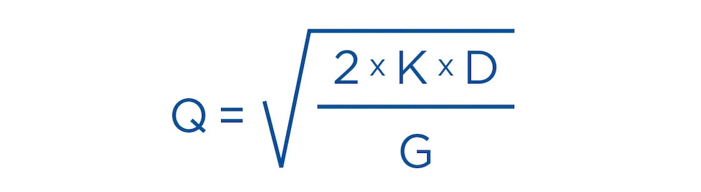 Izmantojot EOQ formulu, varam zināt, kad un kādā daudzumā veikt pasūtījumu Izmantojot EOQ formulu, varam zināt, kad un kādā daudzumā veikt pasūtījumu