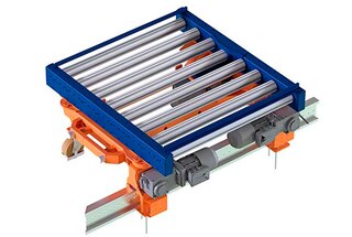 Uz grīdas uzstādāmajā elektriskajā monorail sistēmā transportieri pārvietojas gar sliedi, kas ar enkurskrūvēm ir piestiprināta pie grīdas