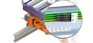 Uz grīdas uzstādāmas sliedes tiek piestiprinātas pie noliktavas grīdas