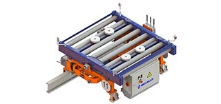 Uz grīdas uzstādāmiem transportieriem ir 2 piedziņas galviņas un 2 dzenošos skriemeļus