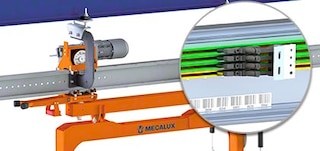 Virszemes transportieri tiek piestiprināti pie noliktavas griestiem vai citas virszemes konstrukcijas