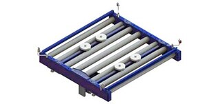 Katrs transportieris elektriskajā monorail ķēdē ir aprīkots ar konveijeru