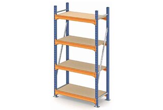 M7 plaukti ar līmeņiem, kas sastāv no plauktiem un sijām