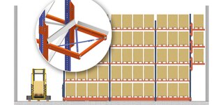 Pieņemšanas un nodošanas punkti tiek uzstādīti virs Movirack plauktu gājēju pārejas