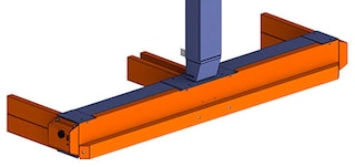Sānu aizsargi aizsargā mobilās pamatnes balstratiņus pret nejaušiem triecieniem