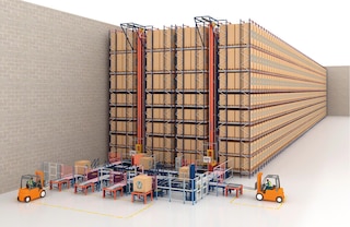 Palešu kraušanas celtnis ir būtiska AS/RS sastāvdaļa