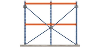 Palešu plauktu rāmja saites