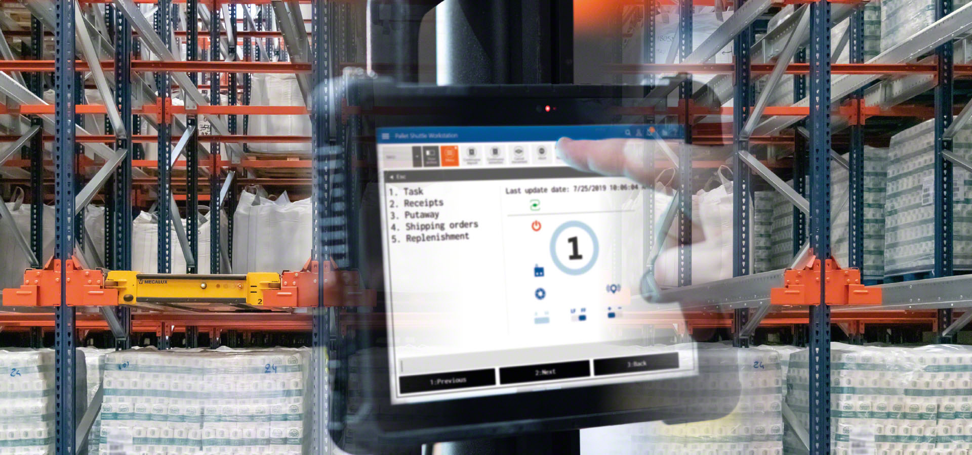 WMS un Pallet Shuttle integrācija