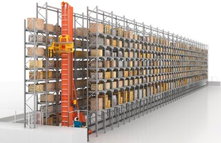 Mecalux ir izstrādājis īpašus automatizēto kraušanas celtņu variantus (piemēram, muzejiem)